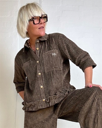 GASPAR Vigo Corduroy Shirt 2510303 Skjorte Taupe 